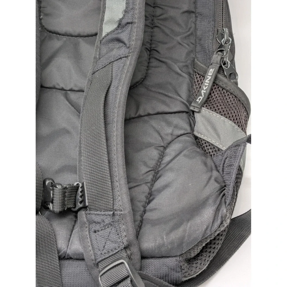 Dakine Duel Pack Backpack Gray Black Laptop School Travel Hiking 20x15x4